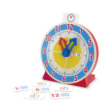 Load image into Gallery viewer, Turn &amp; Tell Wooden Clock
