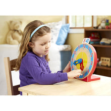 Load image into Gallery viewer, Turn &amp; Tell Wooden Clock

