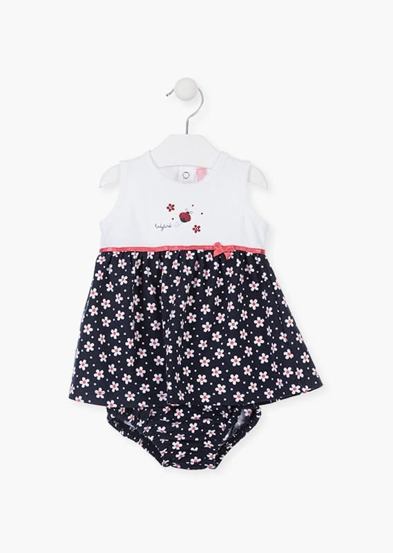 Pink Flower Dress with Briefs